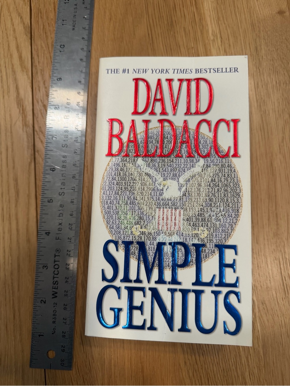 David Baldacci Simple Genius #1 New York Times Bestseller Paperback Book